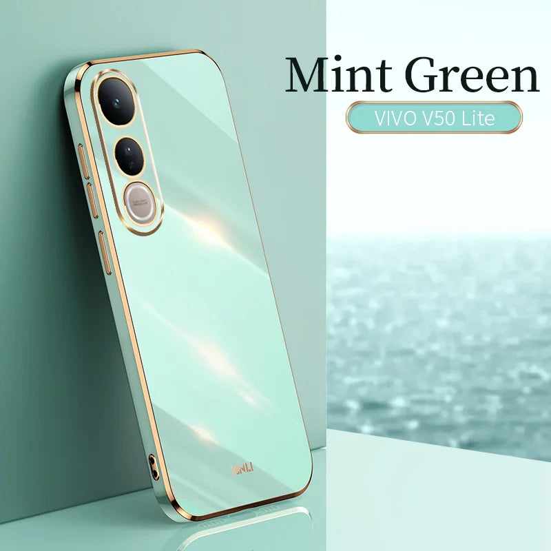 Funda Vivo V50 Lite 4g 5g Luxury Fashion Plating Case For VIVO V50 Lite Soft Slim Silicone Shockproof High Quality Phone Cover