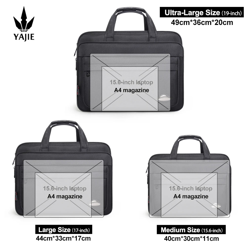 Large Capacity Briefcase Bag Men Business Bag 15.6 inch 17" 19" Laptop Bag Shoulder Bags Canvas Handbags Notebook Bag messenger