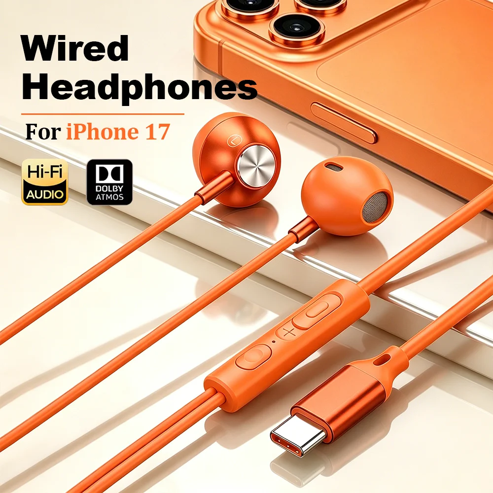 For Samsung Headphones Type C Wired In Ear Earphones HiFi Surround Sound USB C Earbuds For Samsung Galaxy S26 S25 S24 S23 S22