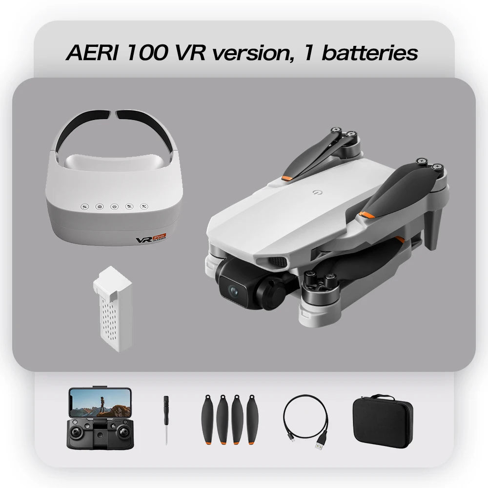 Aeri100 Drone with VR Optical Flow Positioning Brushless Motor HD Aerial Photography Dual Camera Remote Control Aircraft