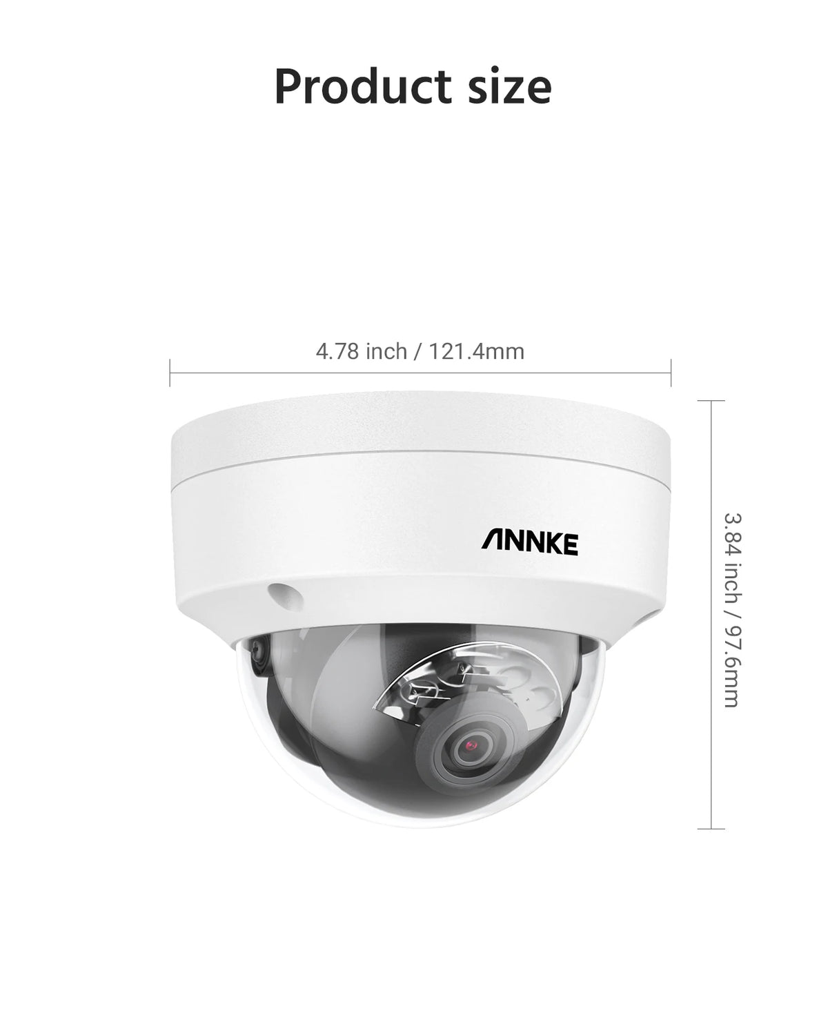 ANNKE 12MP 3K Outdoor Smart Dual Light PoE Security Camera Color IR Night Vision Built-in Microphone IP67 Smart Home H.265+