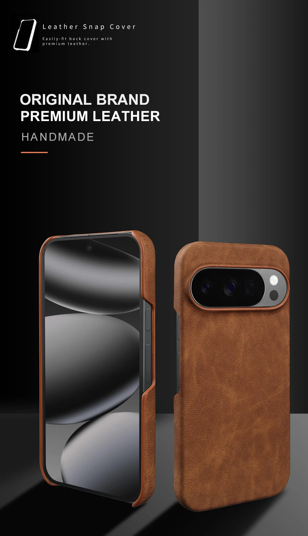 Luxury Leather Phone Case For Google Pixel 11 10 9 Pro XL 10A 9A 8 8A 7 7A 6 Pro Shockproof Back Cover Cases Funda Coque Shell