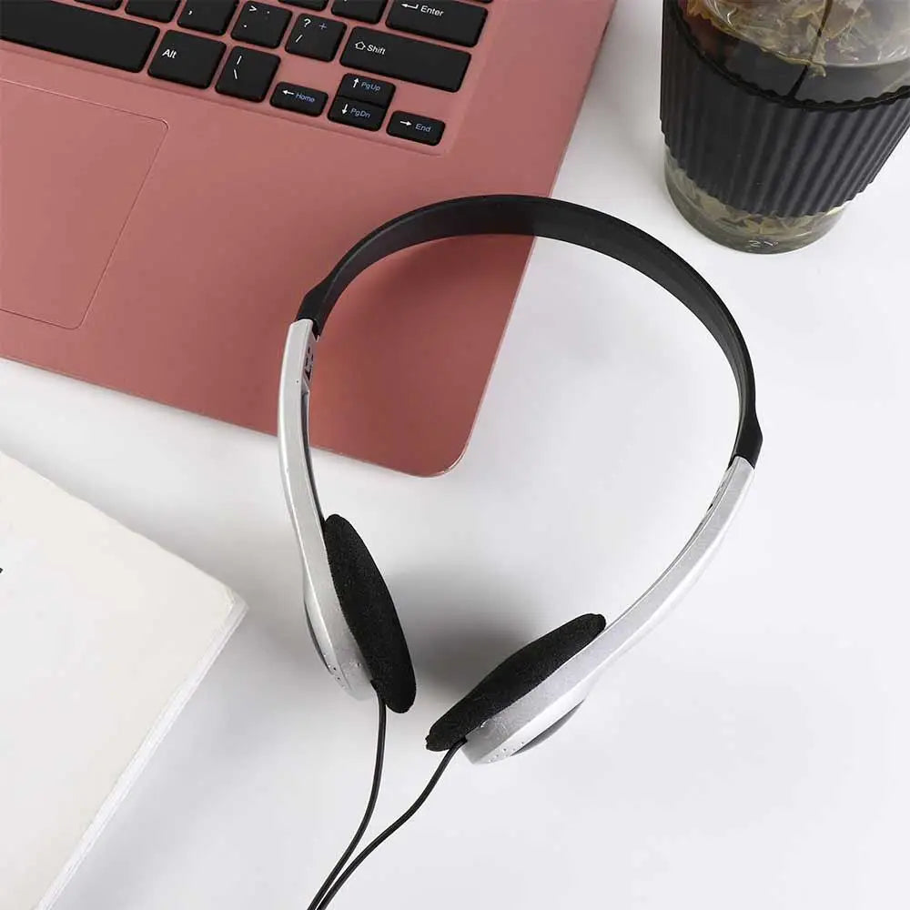 Fashion Style Over Ear Earbud Retro Headphone 3.5mm Vintage Y2k Headphones Wired 80s 90s Retro Headset Lisening Music