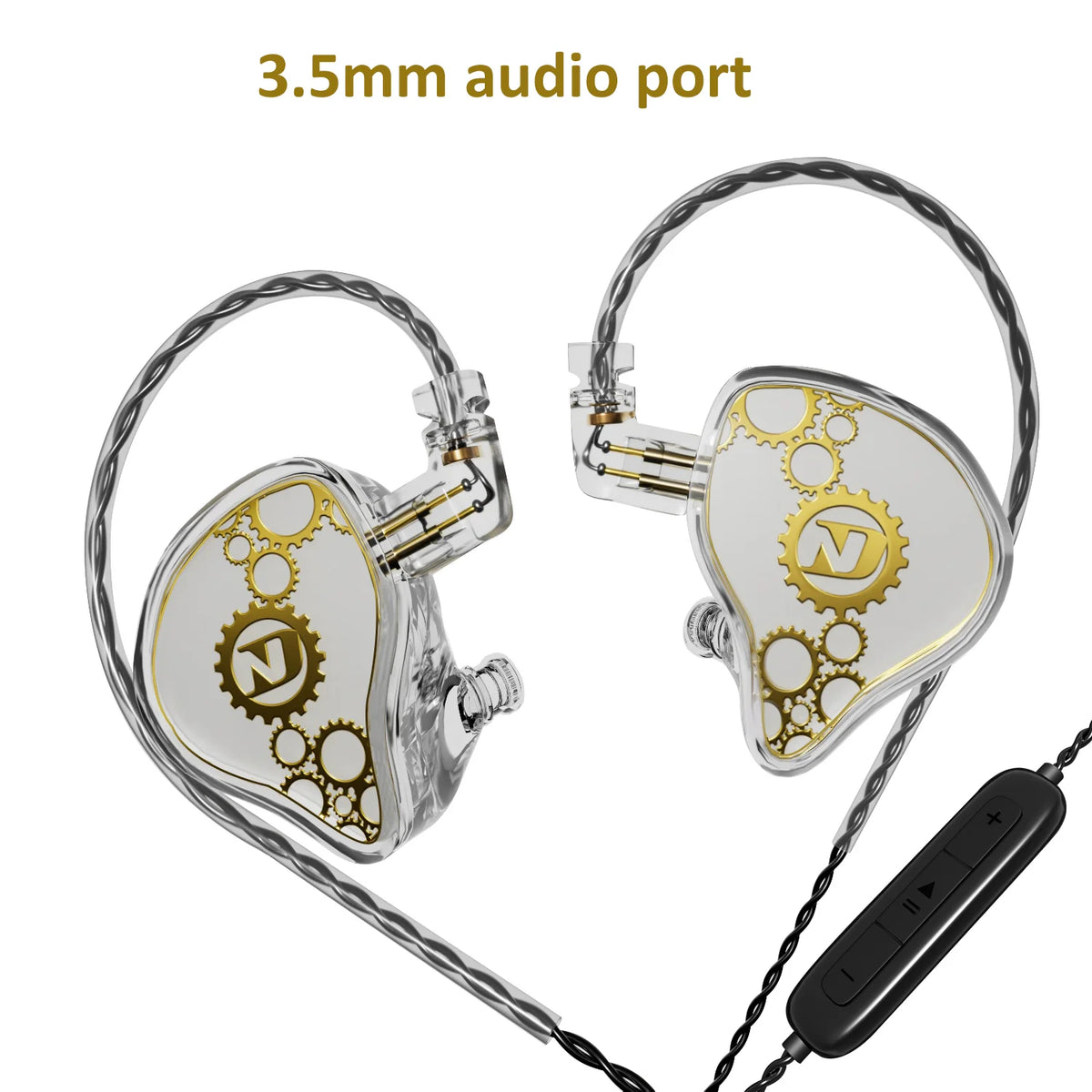 ND Venus Type C/3.5mm Wired Headphones Dynamic Drive HiFi Bass Stereo Music Earphones Noise Cancelling Game Headset For Phone PC