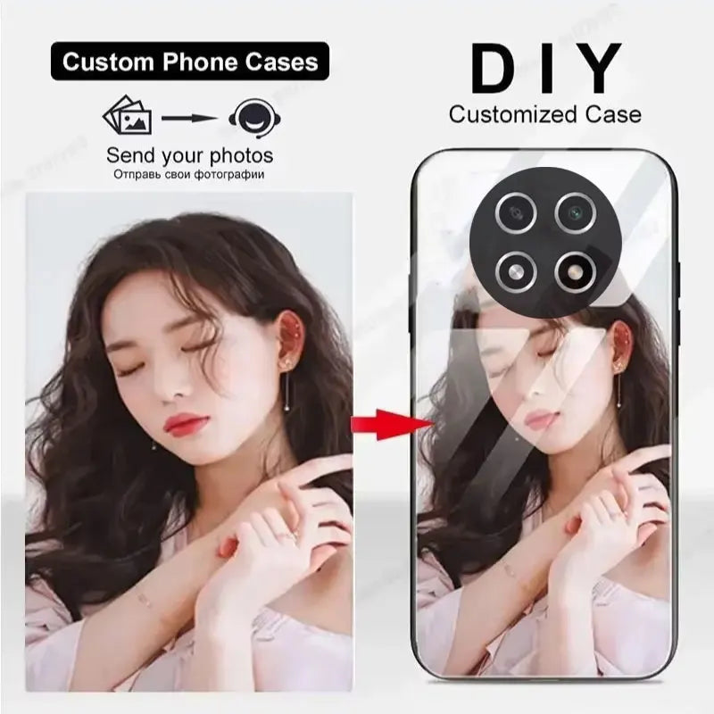 Case for Realme 13 Pro Plus DIY Custom Photo Phone Case for Realme 13 Plus 12 4G 5G 12Plus 11 10 9i 9 Pro Plus Glass Back Cover