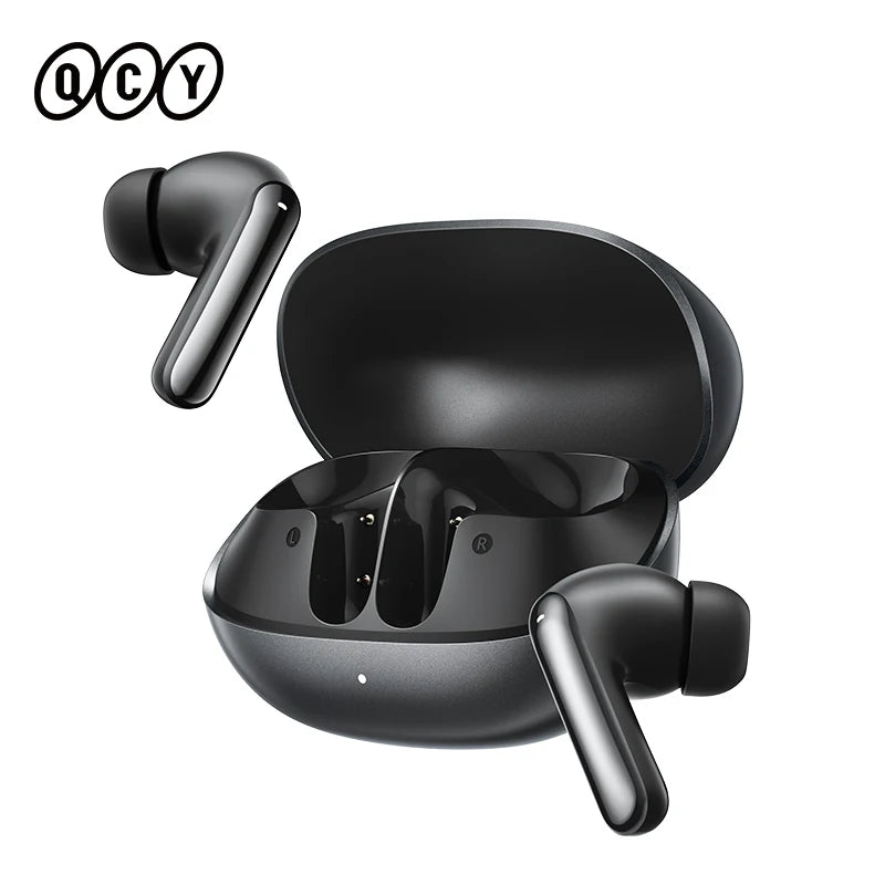 QCY MeloBuds N20 Adaptive Hybrid Noise Cancelling Earbud Wireless Bluetooth 6.0 Headphone 6 Mics Clear Call HT20 Earphone 40Hrs
