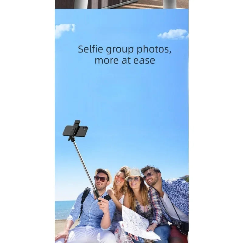 Mobile phone Bluetooth selfie stick live streaming fixed extension rod desktop stand all-in-one selfie tripod