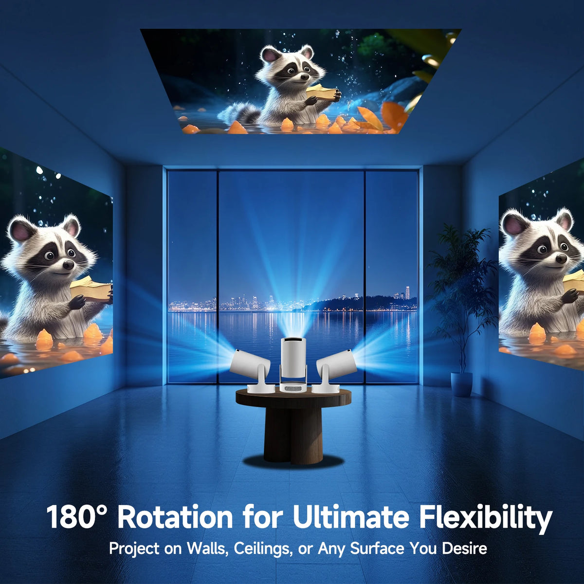 Magcubic 8K Wifi6 Projector 290ANSI Android 14 Dual WIFI Allwinner H726 BT5.4 1280*720P Home Cinema Outdoor Portable HY300 Pro +