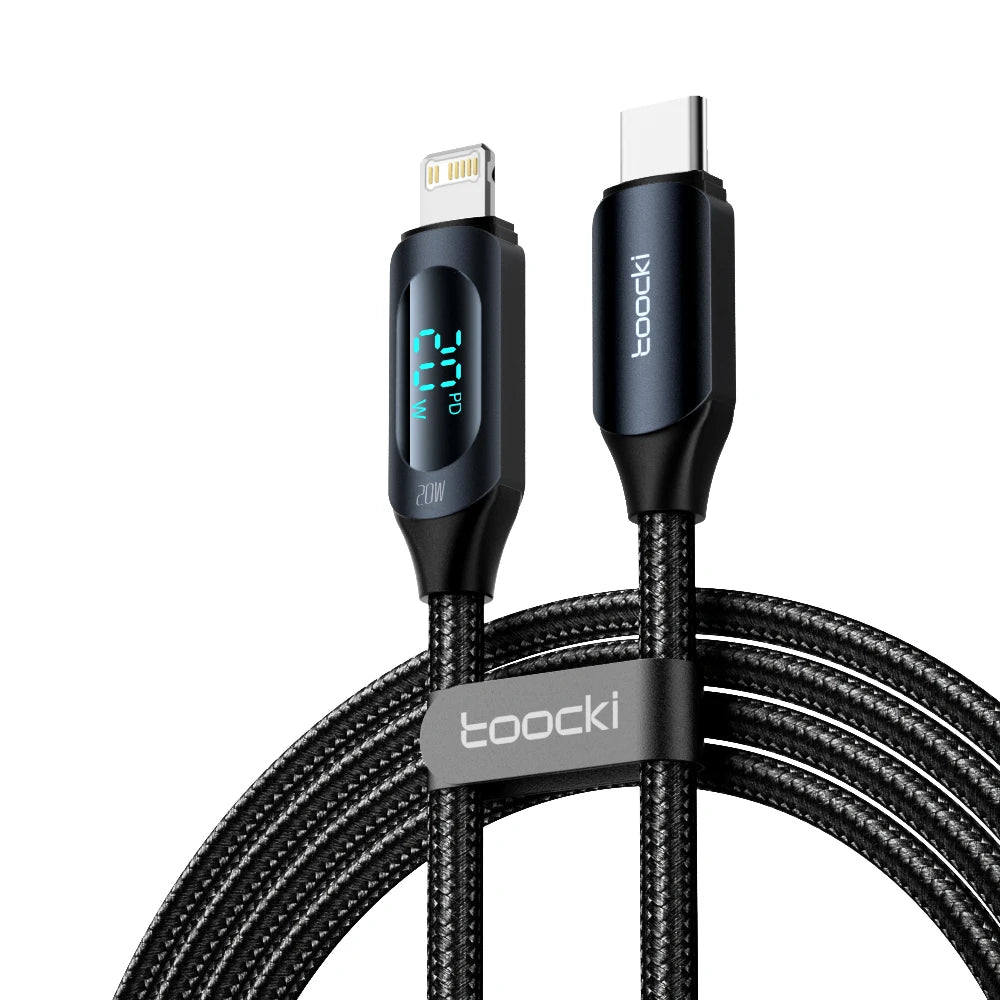 Toocki USB C Lighting Cable For iPhone 14 13 12 Pro Max X Xr 8 7 Plus PD 20W Fast Charger Lighting Data Wire Cord For iPad 1m