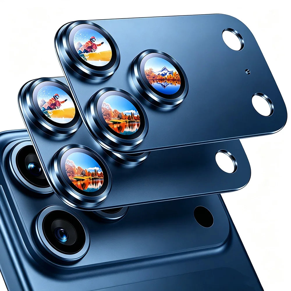 NNBILI 2pcs Camera Lens Protector for iPhone 18 Pro Max 17 Pro Max 18,Durable Metal Camera Cover,Full Coverage Lens Protection