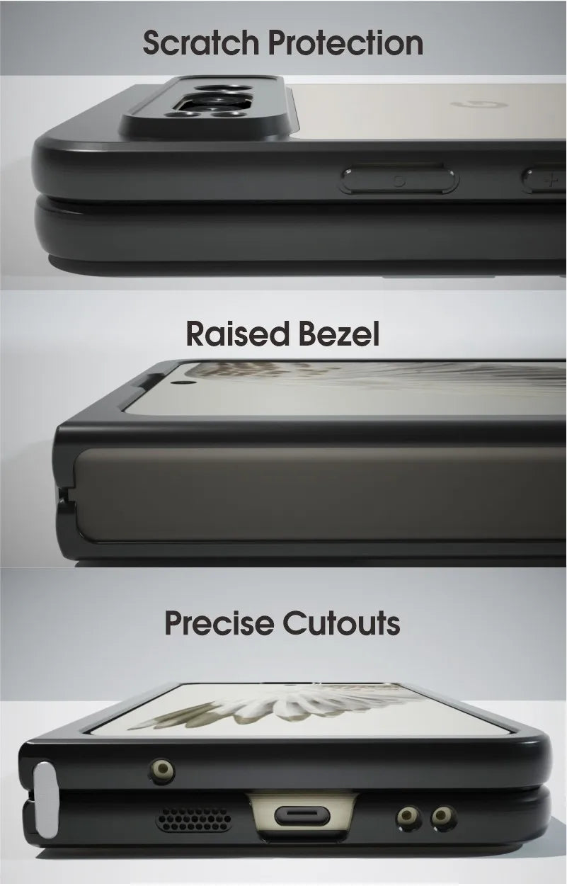 IBMRS for Google Pixel fold Case,Frosted transparent Shockproof Protection Case