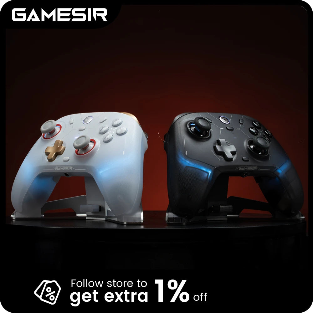 GameSir Cyclone 2 Wireless Pro Controller, Hall Effect Joysticks, Bluetooth Gamepad for Nintendo Switch, iPhone, Android & PC