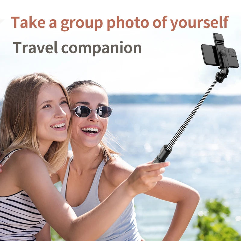 Portable Bluetooth Selfie Stick Retractable Multifunctional Phone Holder Tripod With Selfie Light Wireless Remote Shutter Stand