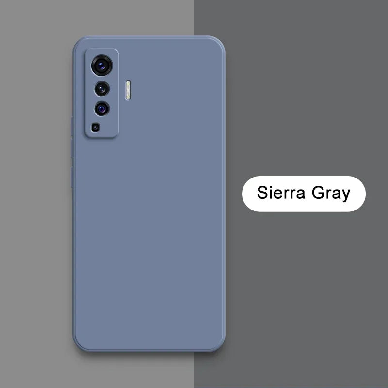 Luxury Square Liquid Silicone Case for VIVO X50 Pro Plus Lite X51 5G Camera Protective 360 Shockproof Phone Cover X50Pro X50Lite