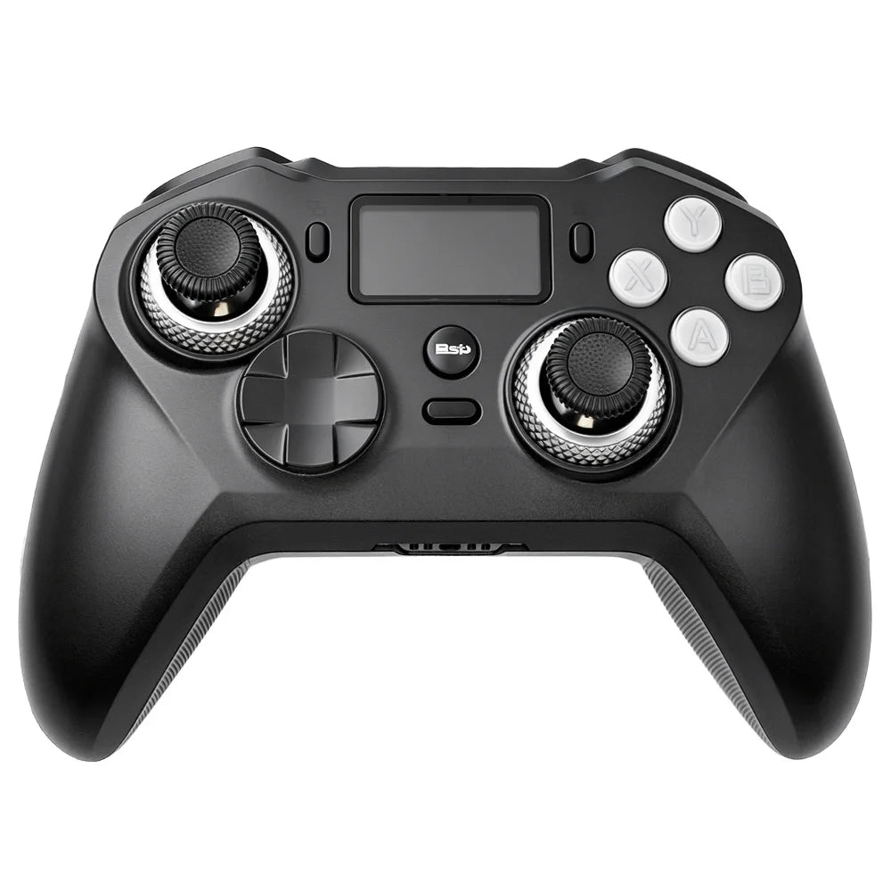 G8 Wireless Game Controller for PC Switch Android iOS Mobile Phone 4 Hall Operation-with TMR Hall Joystick, 30-90gf Adjustable Damping, Smart Screen, Turbo Macro RGB Light, 6-Axis Vibration Gamepad