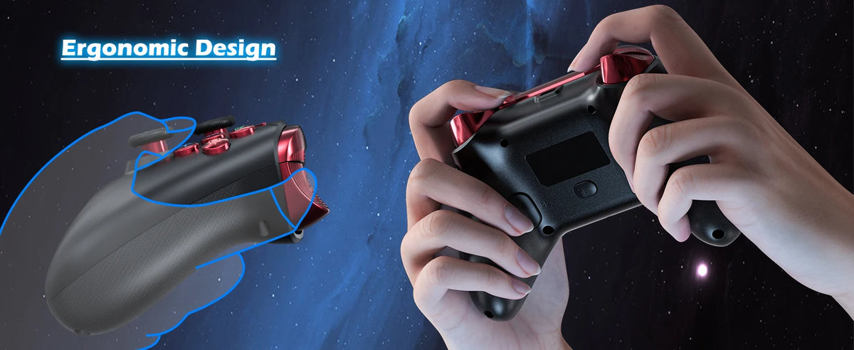 Game Controller For PlayStation 4/PS4 Pro/Slim/PS3/PC/IOS/Switch Wireless Gamepad,W/Turbo Dual Vibration 6-Axis Gyro 3.5mm Jack