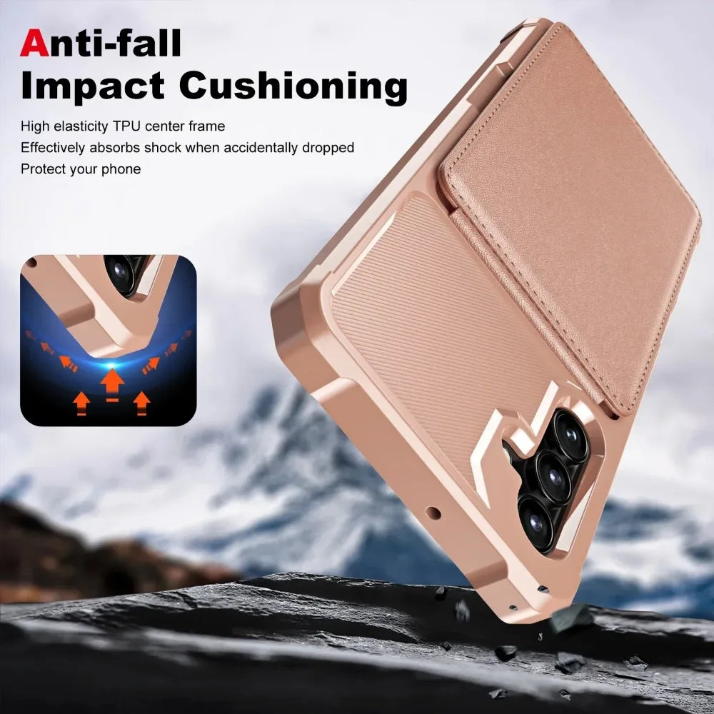Card Slots Wallet Stand Case For Samsung Galaxy S26 S25 S24 S23 S22 S21 Ultra Plus FE A57 A37 A56 A36 A26 A55 A35 A54 A34 Cover