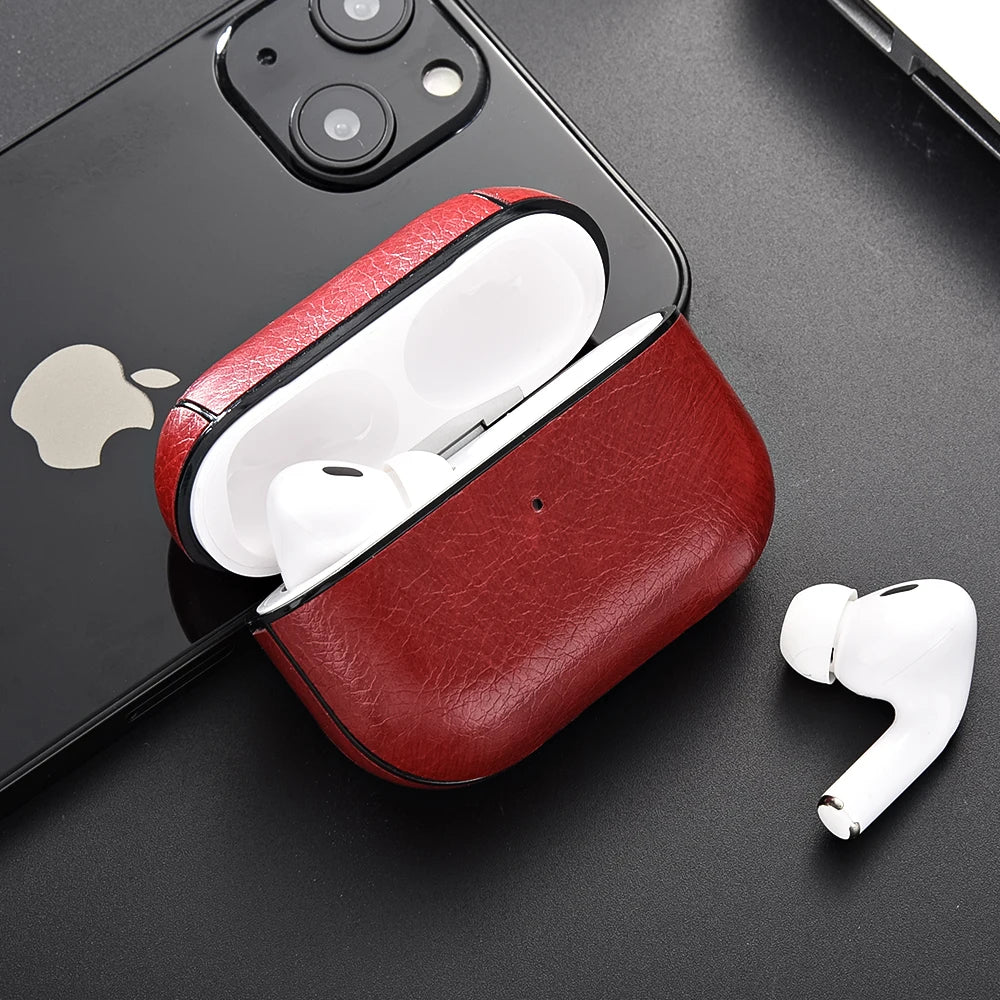 Leather PU Earphone Cover For AirPods Pro 3 2025 Case For AirPods Pro 2 2nd Pro2 Cases For AirPods 5 4 3 2 Funda Headphone Coque