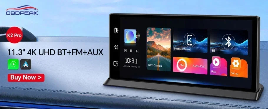 D75 Rearview Mirror FHD 1080P Dash Cam 4CH 360° Record Car Dvr Infrared 5G WIFI APP Video Recorder GPS Track Super Night Vision