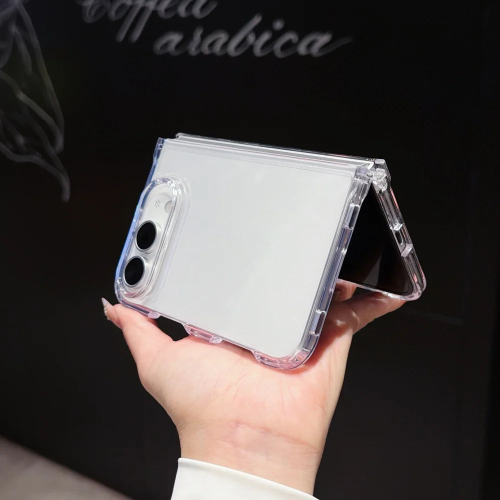 New Luxury Slim Clear Silicone Phone Case for iPhone Duo Ultra iPhone Fold 18 Transparent Wide Full Protection Shockproof Cover