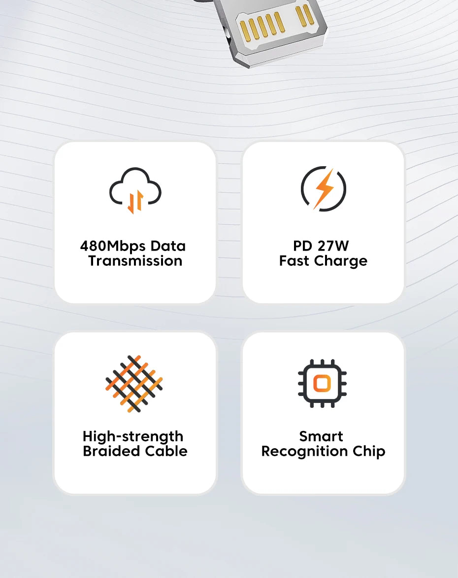 Toocki PD 20W USB C To Lightning Cable For iPhone 14 13 12 11 Pro XS 8 Type C To Lightning Cable Data Wire Fast Charging Cable