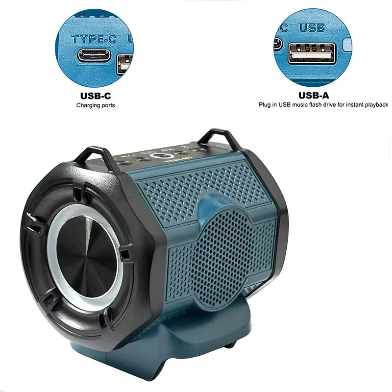 Subwoofer Bluetooth Speaker Portable Wireless Radio FM Powerful Computer Caixa De Som Woofers Sound Box Music PC Bass Lamp Audio