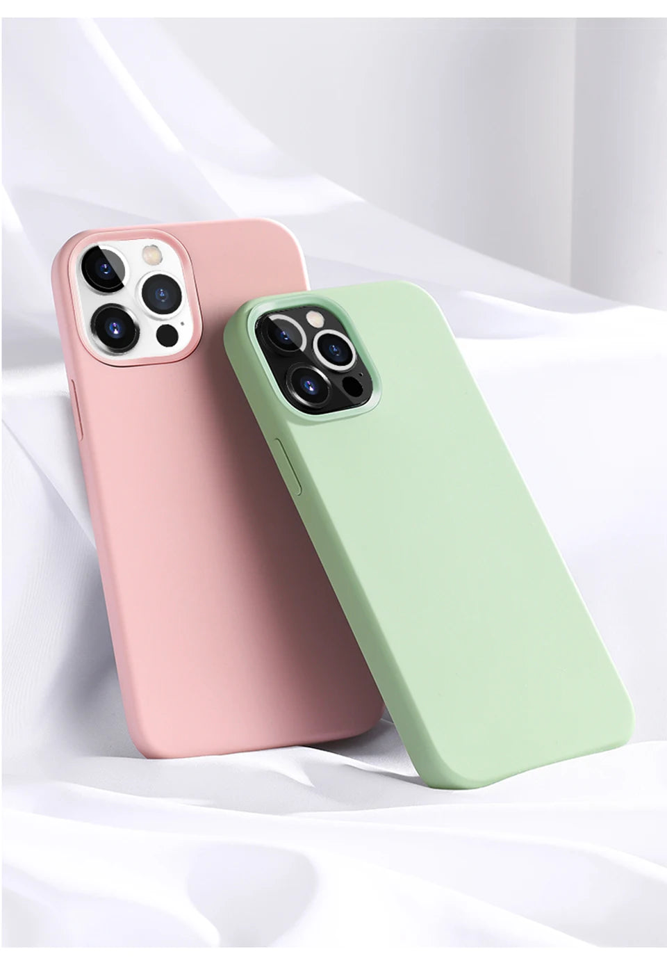 2024 NEW Liquid Silicone Case For iPhone 14 12 11 13 15 Pro Max Mini Luxury Shockproof Cover X XR XS 6 7 8 14 Plus SE Accessory