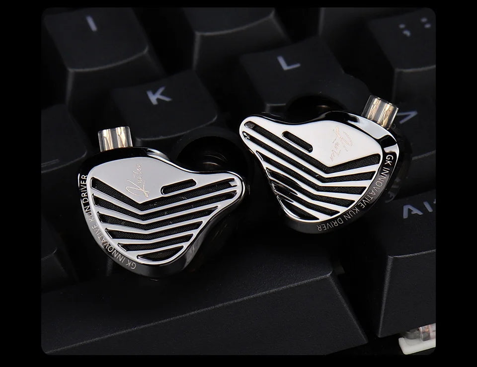 GK-KUNTEN Wired Earphones Flagship Single Motion In Ear Heavy Bass Fever HIFI High Quality Earphones