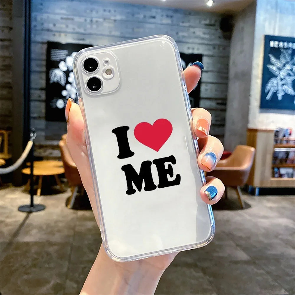 I Love My Boyfriend Girlfriend Couple Phone Case for iPhone 16 11 12 13 14 15 Pro Max Mini 7 8 Plus Paired Customized Soft Cover