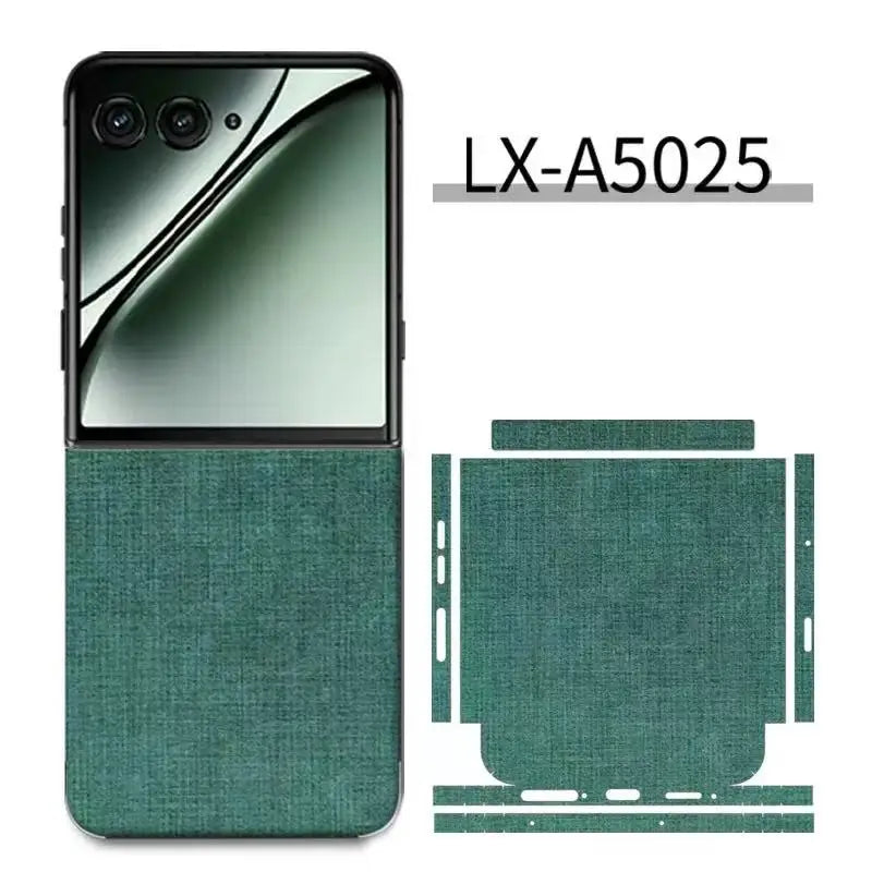 Colorful Anti-Scratch Phone Skin For Motorola Razr60 40 50 Ultra Back + Hinge Decal Matte Film For Moto Razr 40 50 Decal Sticker