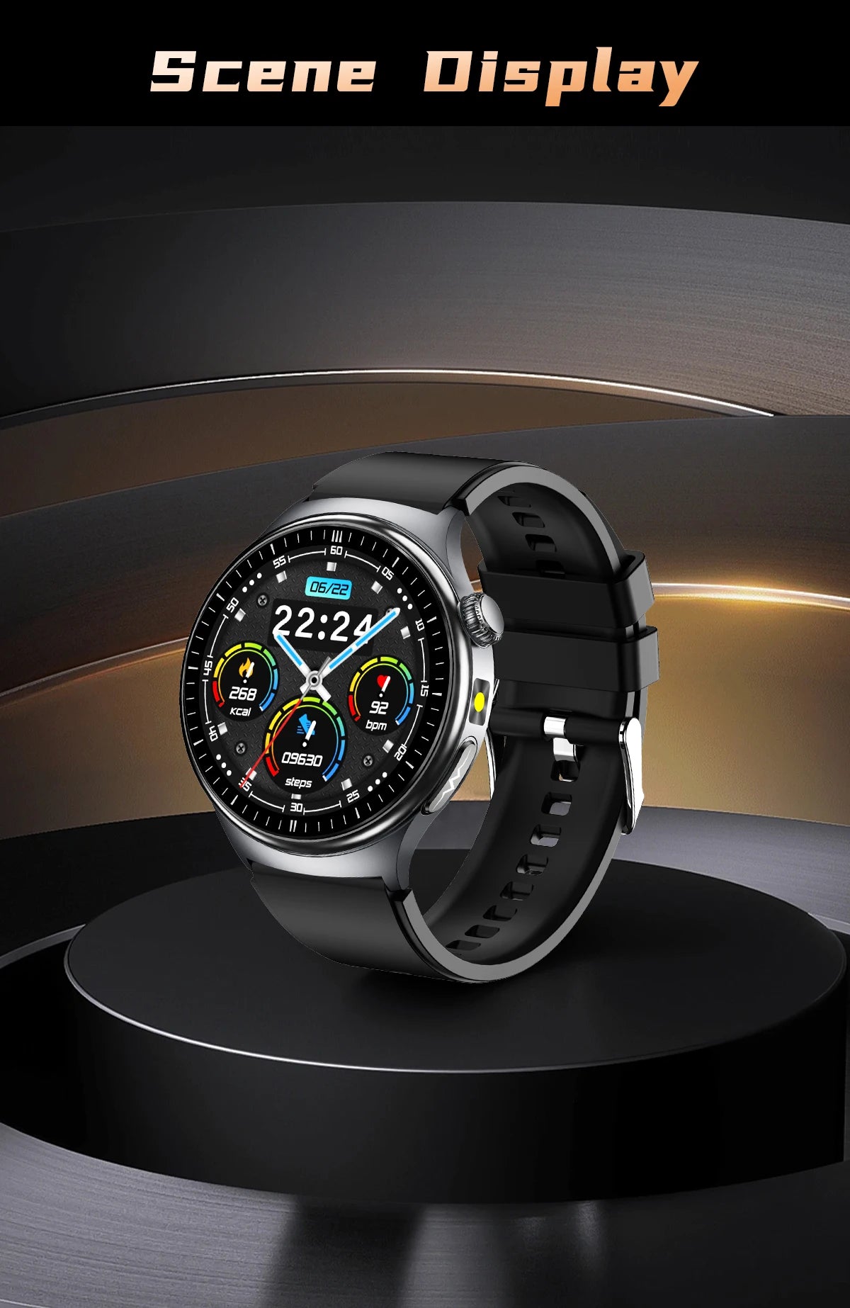 2026 New AI-Diagnosis Care Smartwatch ECG+PPG Accurate Uric Acid Blood Pressure Body Fat Five Organ Fitness Waterproof Smartwatc