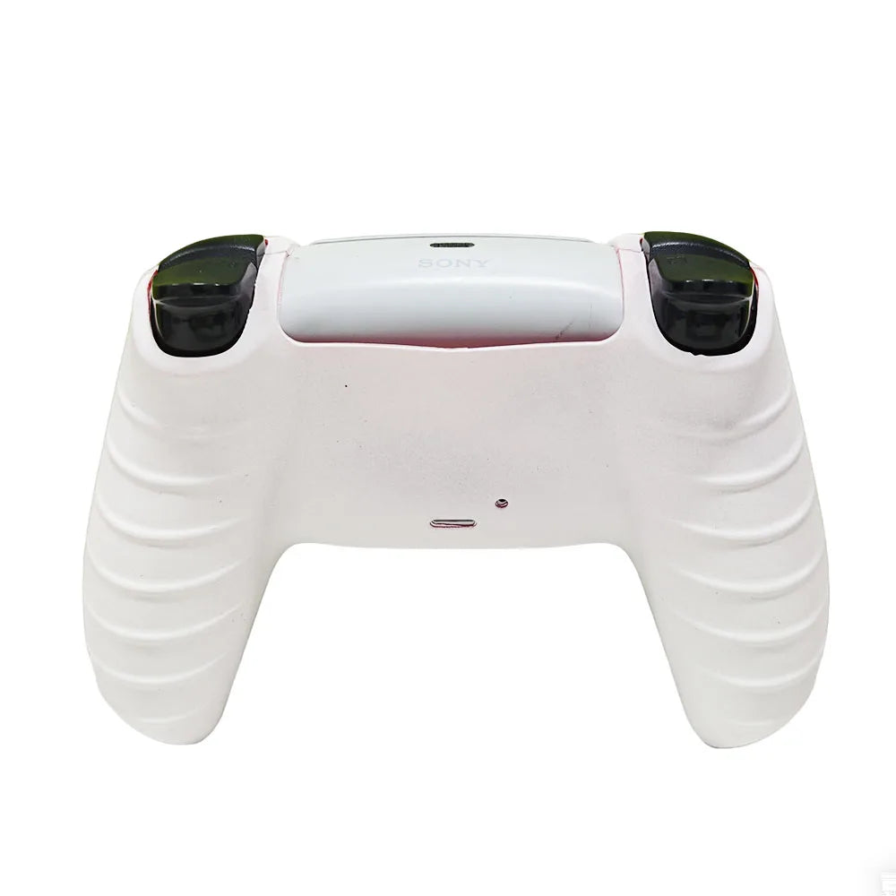 For PS5 Controller Silicone Cover Soft Skin Case with Laser Engraving 2 Thumb Grips Anti-Slip Shockproof Dustproof Covers