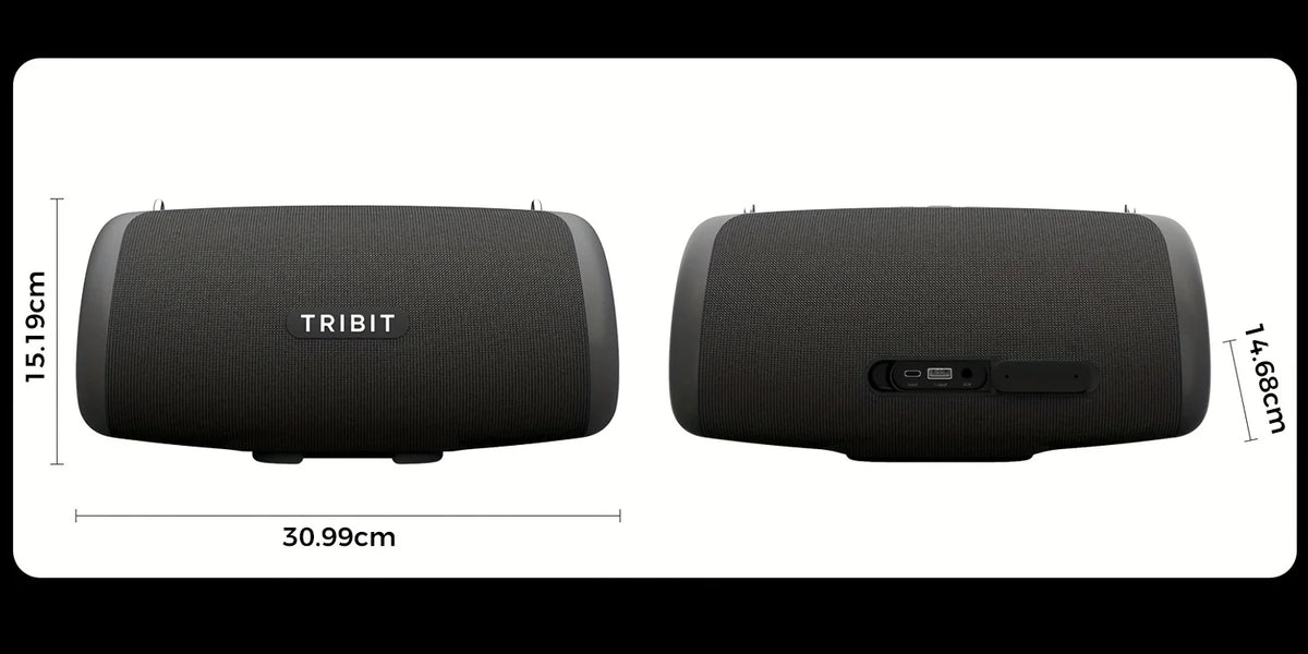 Tribit StormBox Lava 80W Bluetooth Speaker Portable Wireless Speaker IP67 24H Playtime Deep Bass XBass TWS Pairing Outdoor Party