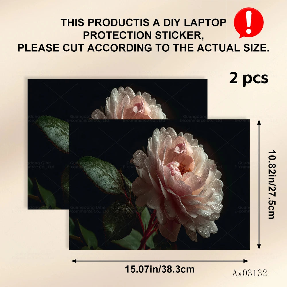 Nature and Floral Themed Laptop Stickers Self Adhesive Waterproof Anti Scratch Notebook Cover for MacBook Protective Skins
