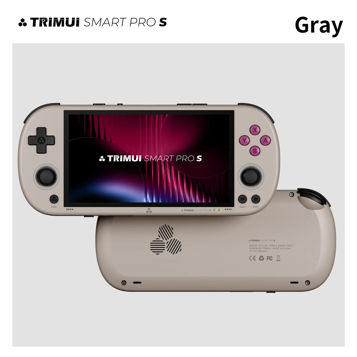 Trimui Smart Pro S TG5050 Handheld Game Console - Best for PSP Game, Octa-core 2.0GHz 4.96" IPS Display RGB LED 5000mAh Battery