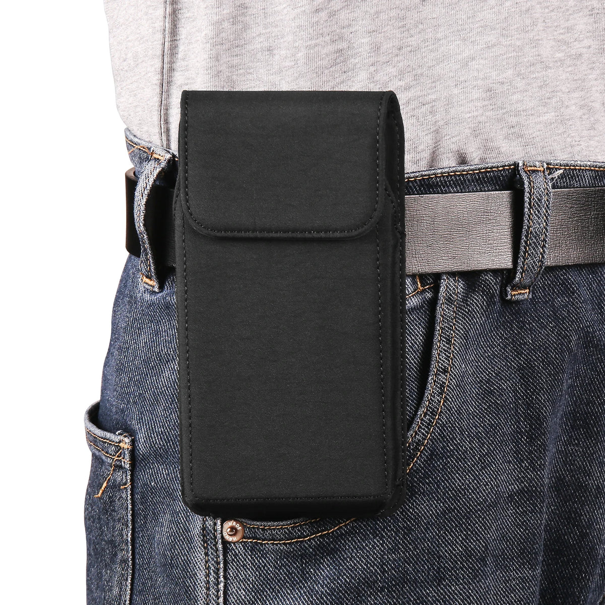 Nylon Belt Clip Phone Case Man Waist Bag For iPhone 17 16 15 14 13 Pro Max Samsung S25 S24 S23 S22 S21 Plus Redmi Holster Cover