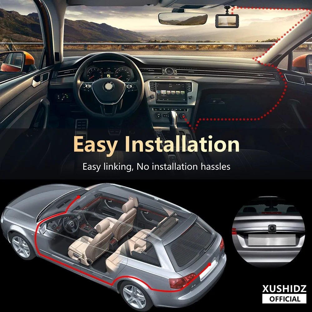 XUSHIDZ Q03 1080P NEW Dash Cam Night Vision Car DVR Vehicle Recorder Car Camera G-sensor HDR DVR Loop Recording Dashcam