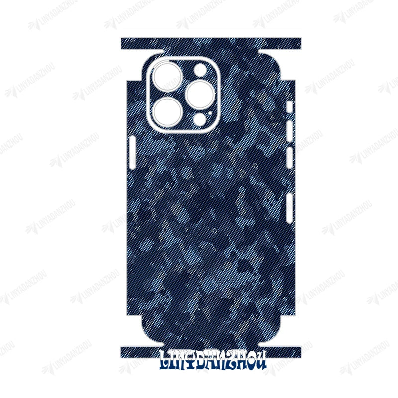Colorful Decal Skin for iPhone 17 16 15 14 13 12 11 Pro XS Max XR Soft Back Screen Protector 3M Wrap with Side Skin Sticker
