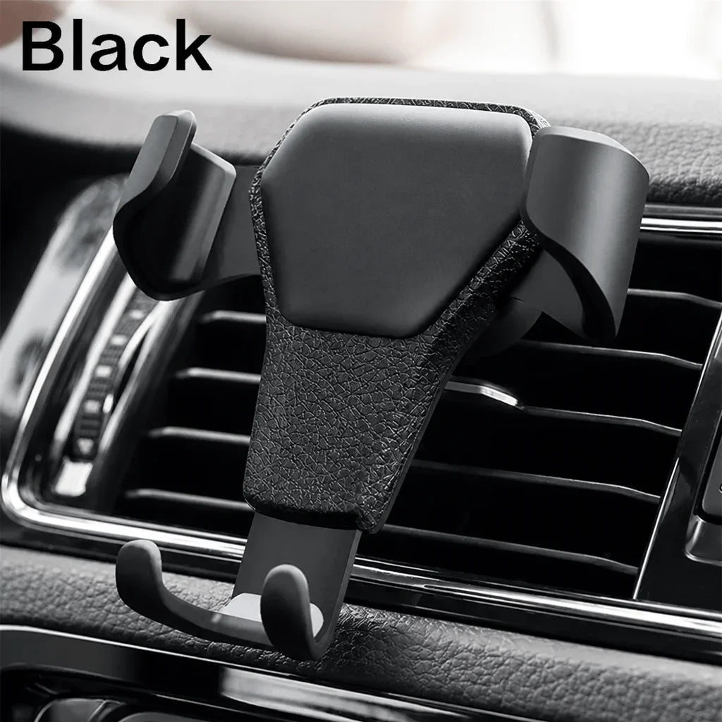 Car Phone Mount Gravity Phone Holder Air Vent Mount Anti Shake Stable Universal Car Holder One Hand Operation Automobile Cradle Compatible With Iphone Samsung Xiaomi Smartphone Auto Lock Ventilation Support Stand 360 Degree R