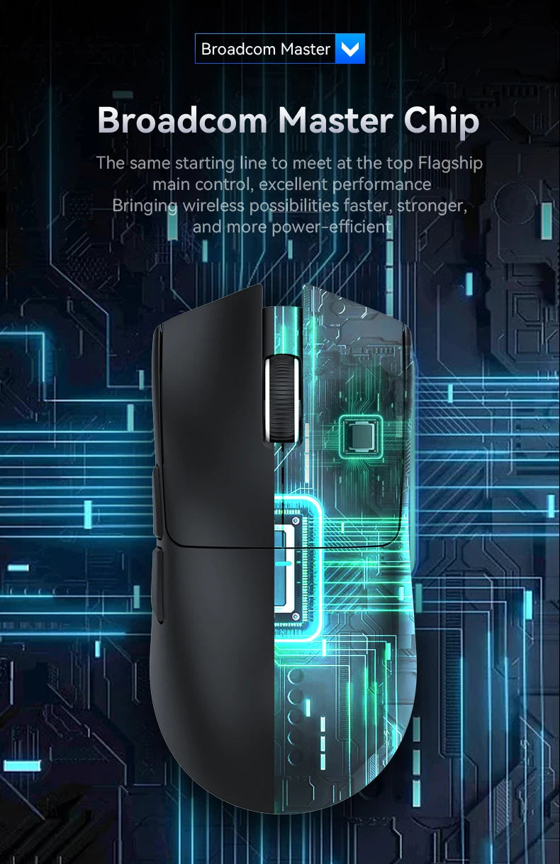ATTACK SHARK X11 Lightweight Wireless Gaming Mouse with RGB Backlight Charging, Up to 22K DPI, PAW3311 Optical Sensor, HUYU Swit