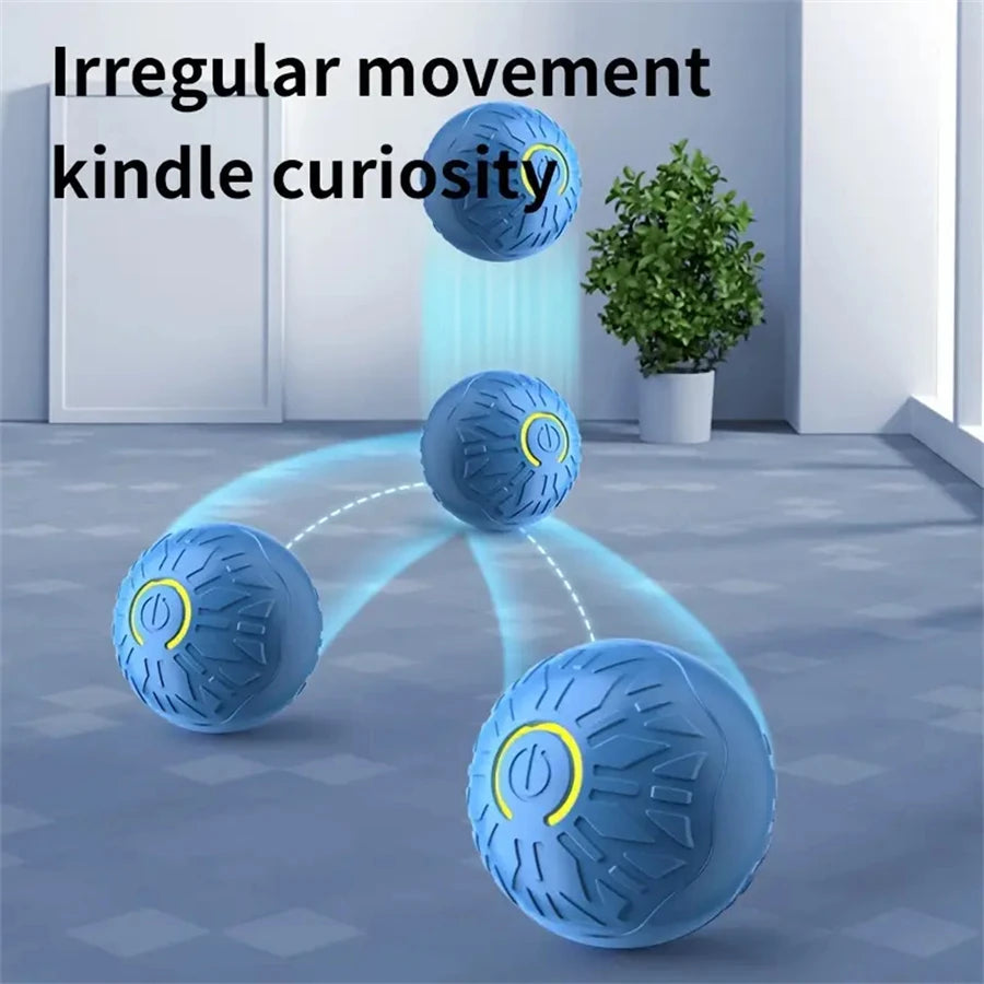 Smart Dog Toy Ball Automatic Interactive Pet Electronic Rolling USB Rechargeable Moving Bouncing for Puppy to Large Dog Chew Toy