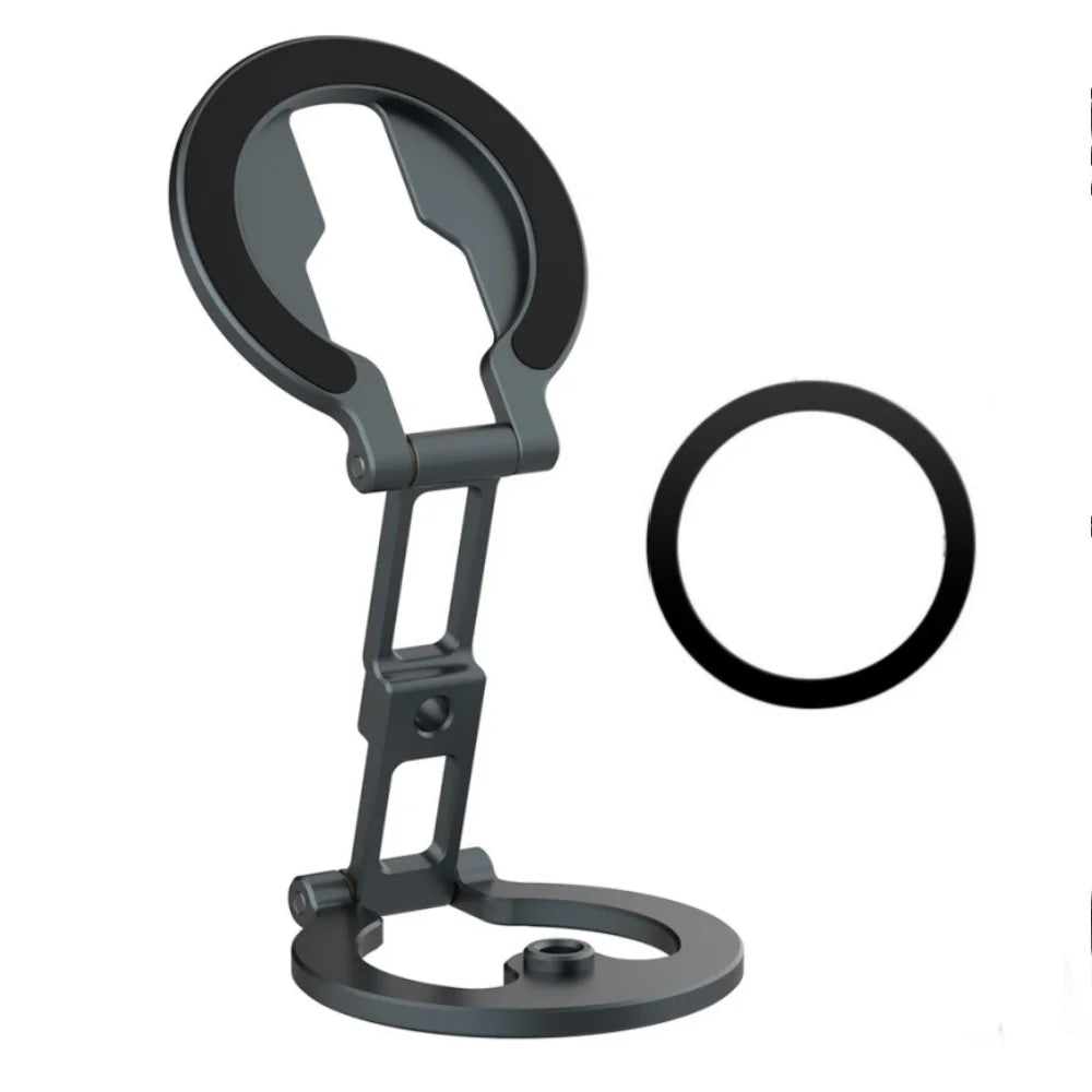 NEW Dual Side Magnetic Phone Holder with 1/4" Screw Tripod Mount Desk GYM Mount For iPhone Android MagSafe Slim Phone Stand