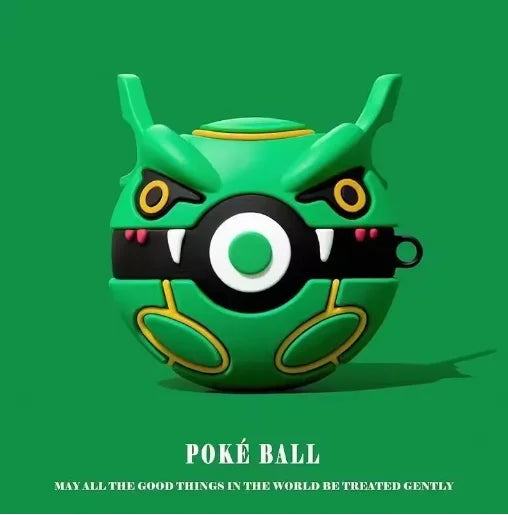 Pokemon Ball For Airpods Pro 2 Case,3D Cartoon Anime Shockproof Protective Earphone Cover For Airpods 4 Case For Kids Boys Funda