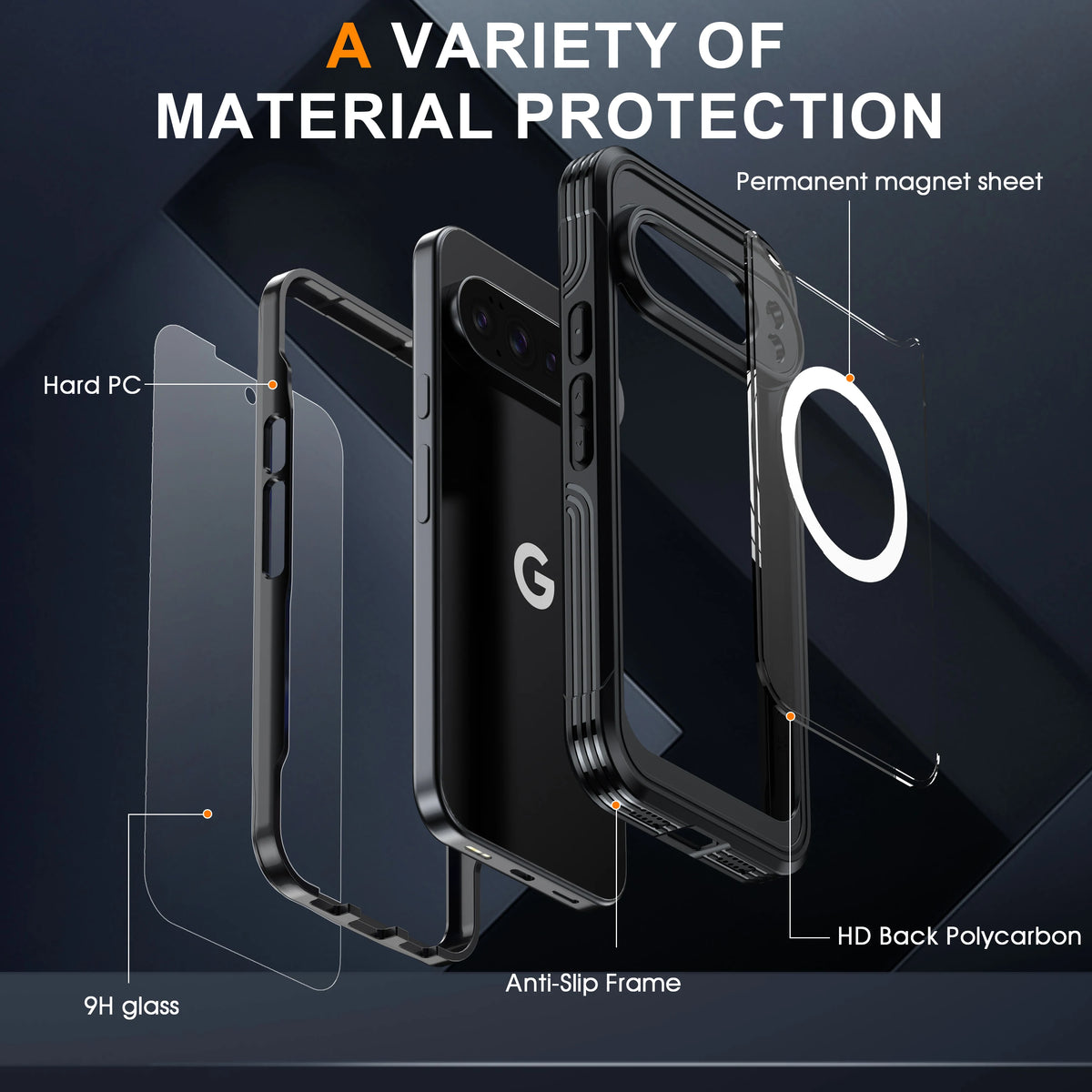 Shellbox Suitable for Google Pixel 10 Pro XL Pixel 8PRO/9A 9PRO XL All Inclusive Phone Case, Anti Drop, Armored Appearance