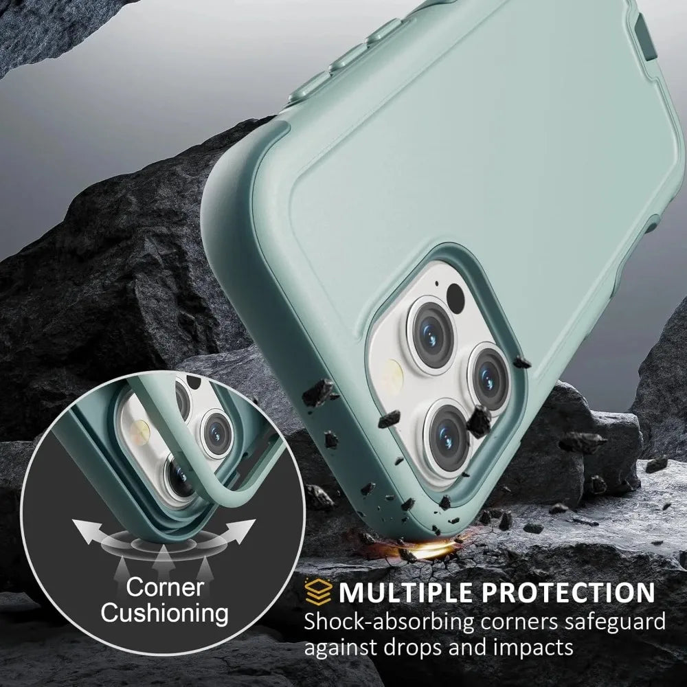 3IN1 Heavy Duty OTT-BOX Armor Shockproof Magnetic Phone Case For iPhone 18 17 Pro Max For MagSafe Charging Drop Protection Cover