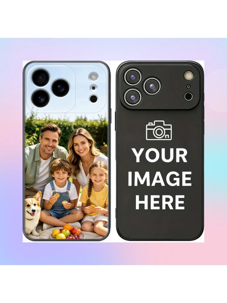 Customized Photo Silicone Soft Phone Case For iPhone 17 16 15 14 13 12 11 Series Customized Phone Cover Shockproof Bumper Fudna