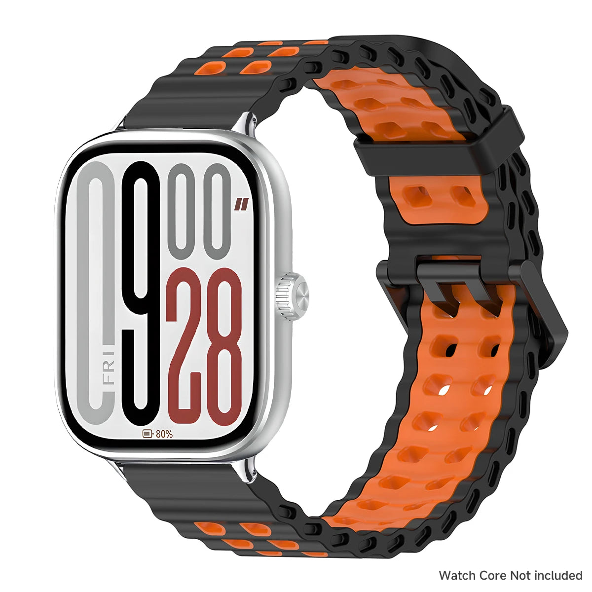 Soft Silicone Strap for Redmi Watch 6 5 4 Sports Two Tone Wristband for Xiaomi Mi Band 8 9 Pro Adjustable Rubber Wristband
