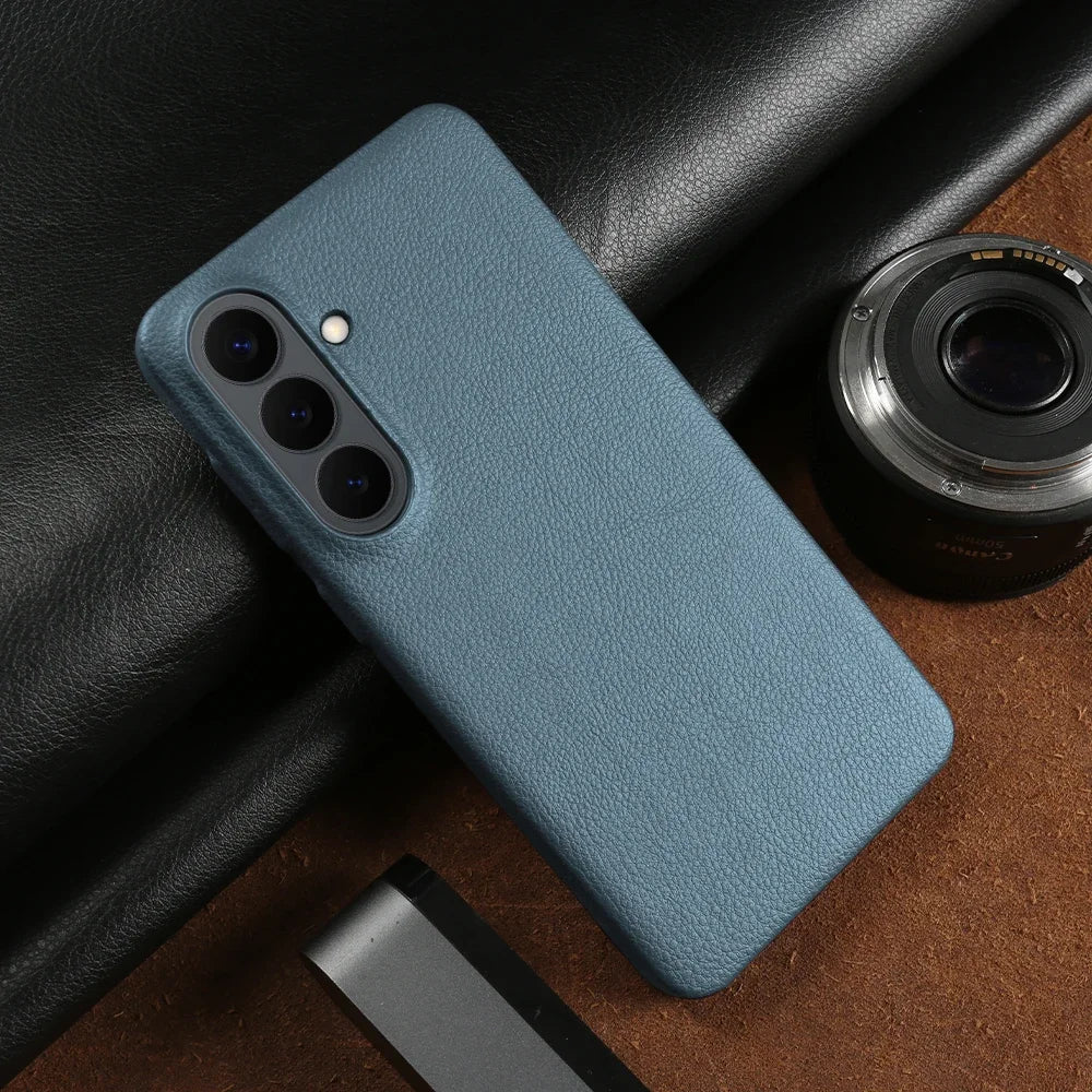 For Magsafe Case For Samsung Galaxy S26 Ultra S24 Plus S25 Edge S23 S21 S20 FE Note 20 S22 Ultra Phone Case Leather Back Cover