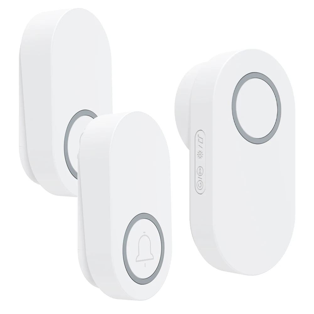 Newest Household High Volume Self Powered Wireless Doorbell US/EU/UK Plug Battery Free 60 Songs Waterproof Kinetic Door Bell