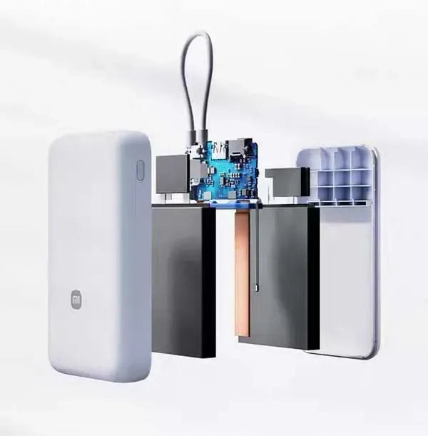 Xiaomi 20000mAh 33W Two-Way Fast Charging Power Bank with Built-in USB-C Cable Portable External Battery for iPhone Samsung